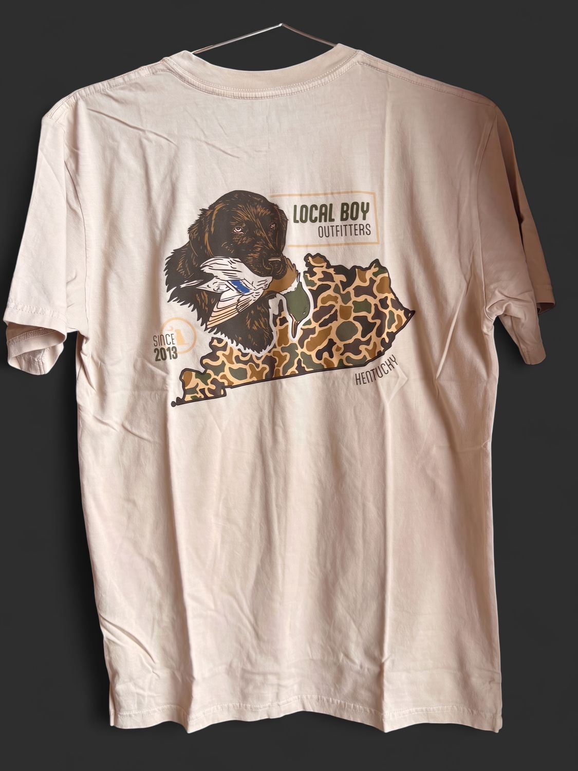 Local Boy Men's Old School Retriever KY State SS Tee L1000766