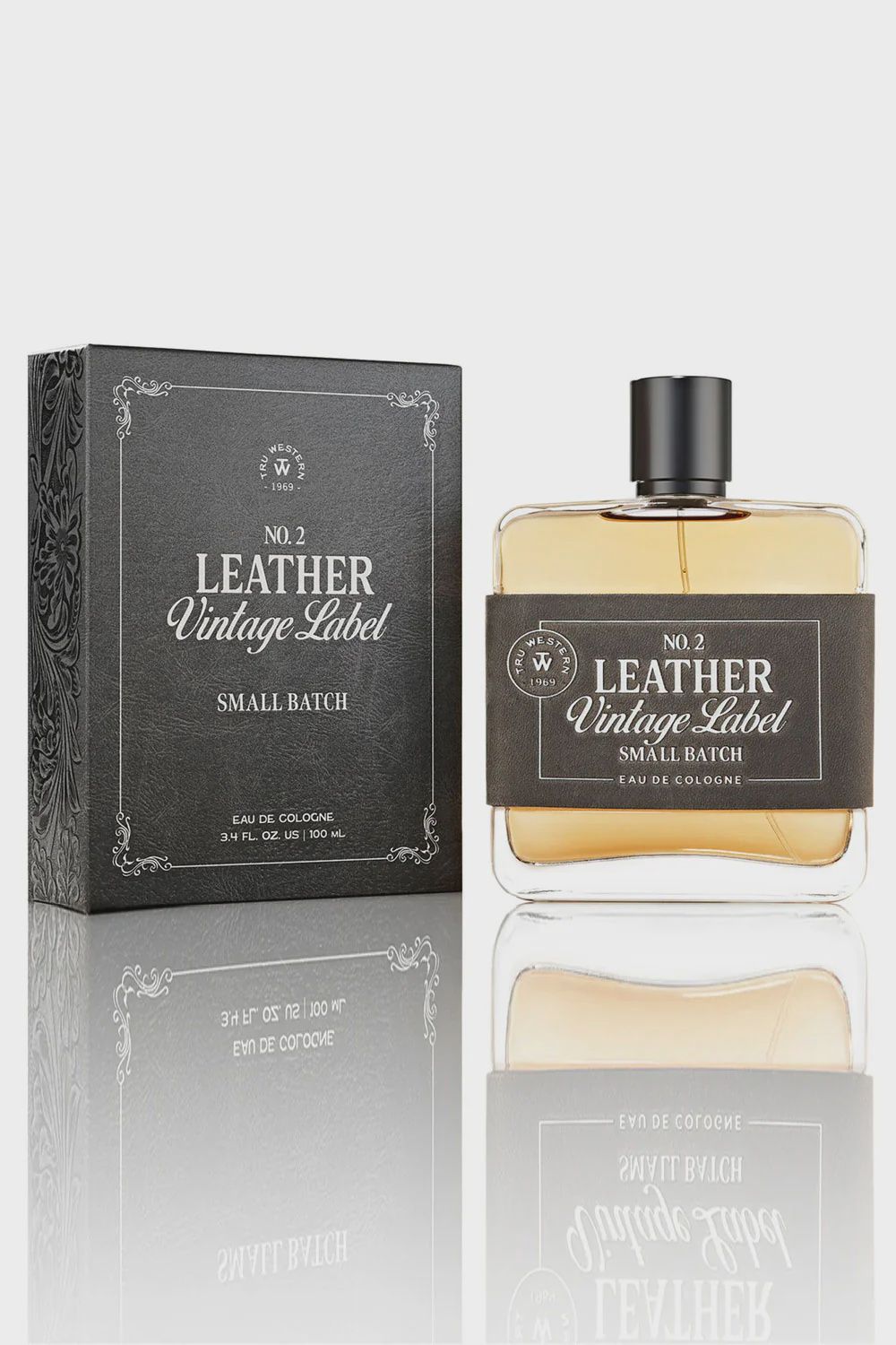 Tru Fragrance Leather No 2 Small Batch Vintage Label 93270