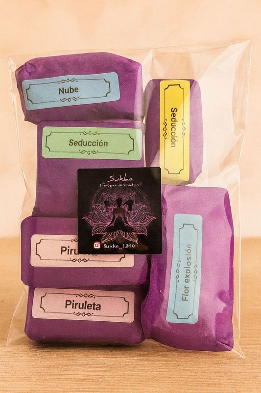 WAX MELTS PACK 6 ( piruleta, nube, seducción, flor explosión)