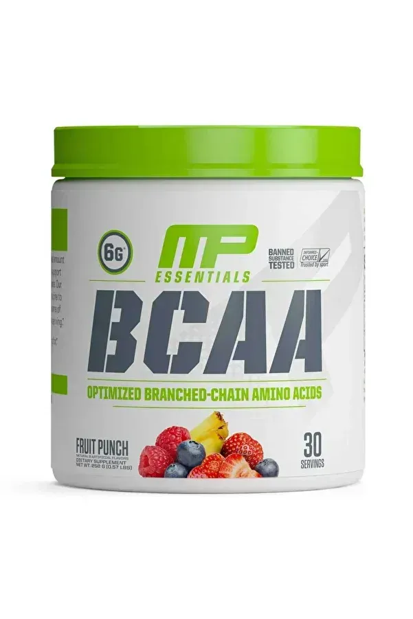 MUSCLEPHARM-BCAA ESSENTIALS POWDER FRUIT PUNCH - 30SV