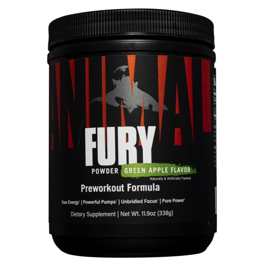 UNI ANIMAL PRE WORKOUT FURY GREEN APPLE PWDER 322G