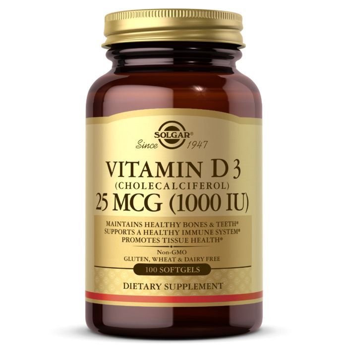 SOL VITAMIN D3 25 MCG 1000IU 100SOFTGELS