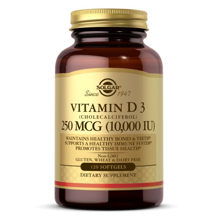 SOL VITAMIN D3 250 MCG 10000IU 120SOFTGELS