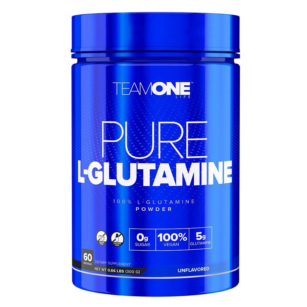 TEAM ONE PURE L-GLUTAMINE UNFLAVORED 300G