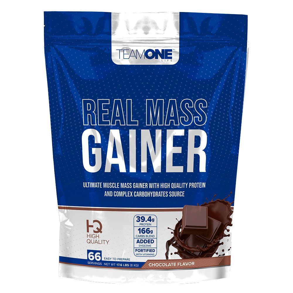 TEAM ONE REAL MASS GAINER CHOCOLATE 17.6LB