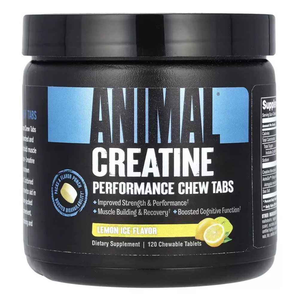 UNI ANIMAL CREATINE CHEWS LEMON ICE 120CHEWABLES