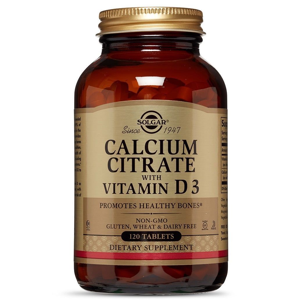SOL CALCIUM CITRATE WITH VITAMIN D3 120TABS