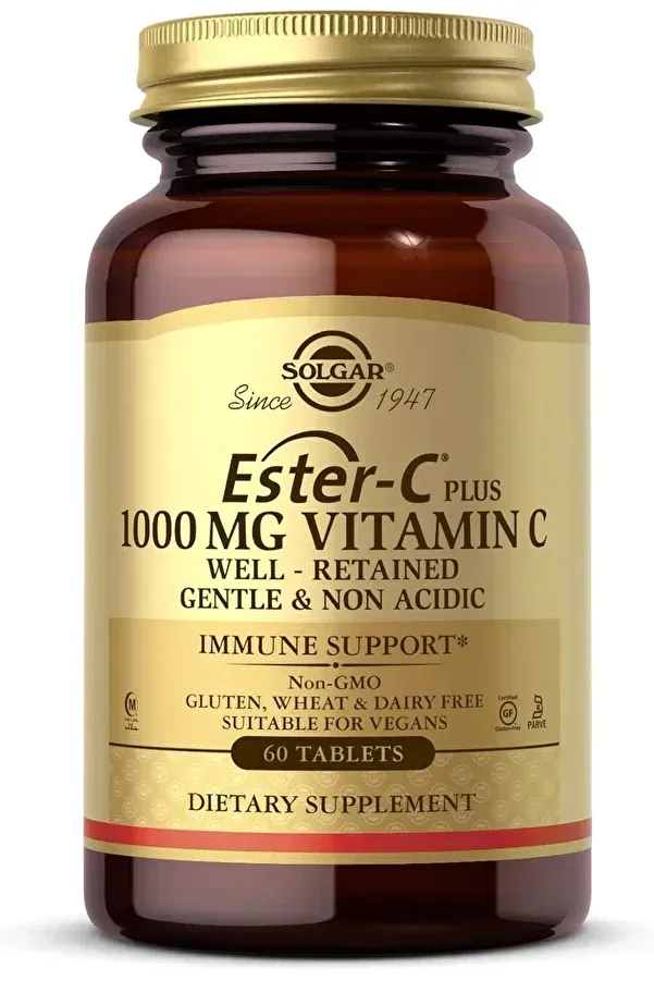 SOL ESTER C+ 1000MG VITAMIN C 60TABS