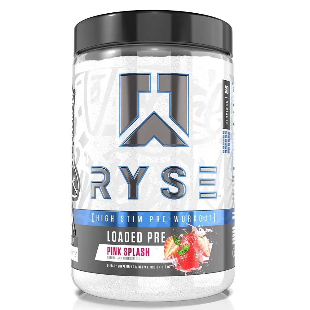 RYSE LOADED PRE-WORKOUT PINK SPLASH 393G