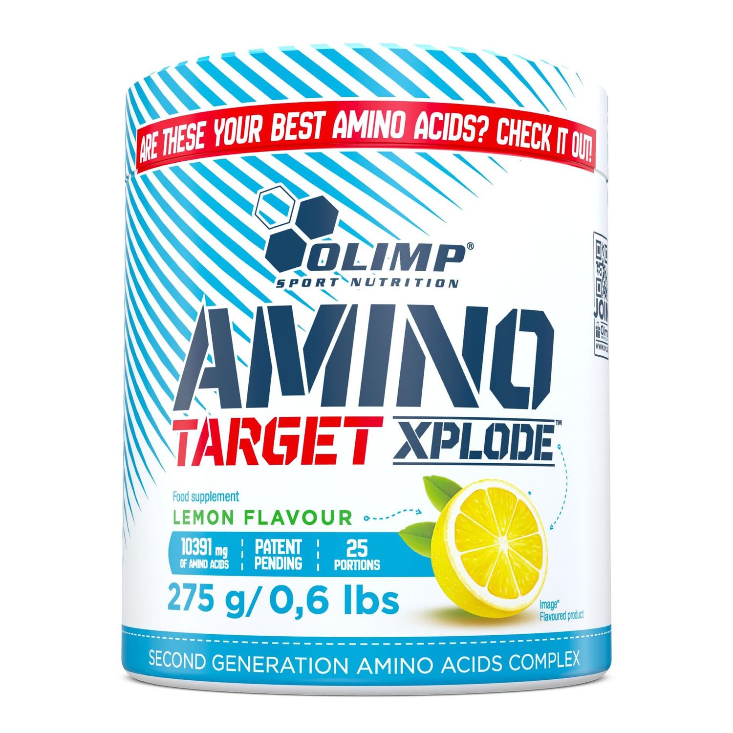 OLIMP AMINO TARGET XPLODE LEMON 275G 0.6LBS