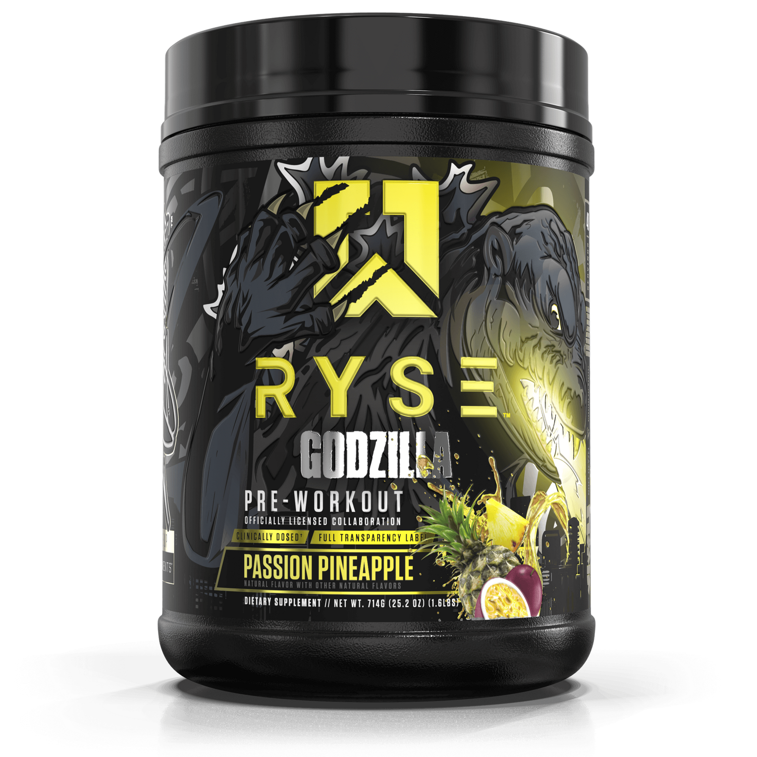 RYSE PRE-WORKOUT GODZILLA PASSION PINEAPPLE 1.6LBS
