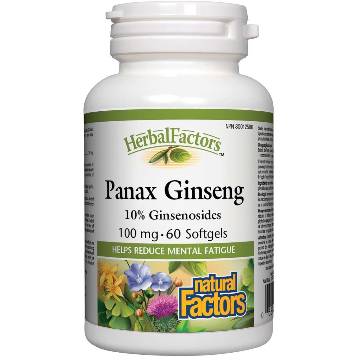 NF PANAX GINSENG 100MG 60SOFTGELS