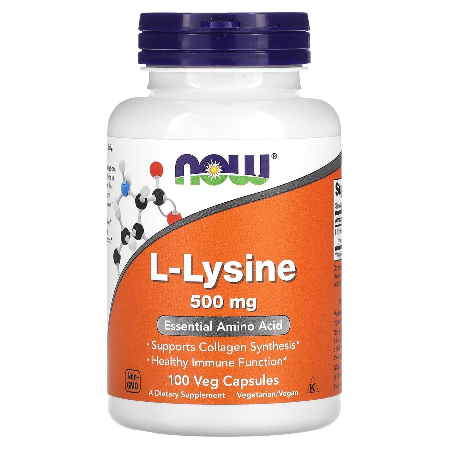 NOW L-LYSINE 500MG 100VEG CAP