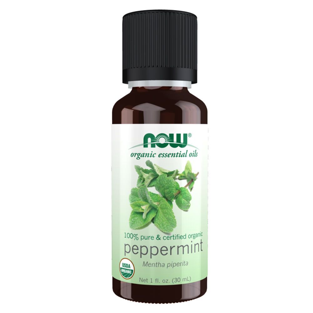 NOW 100% PURE & ORGANIC OIL PEPPERMINT 30ML
