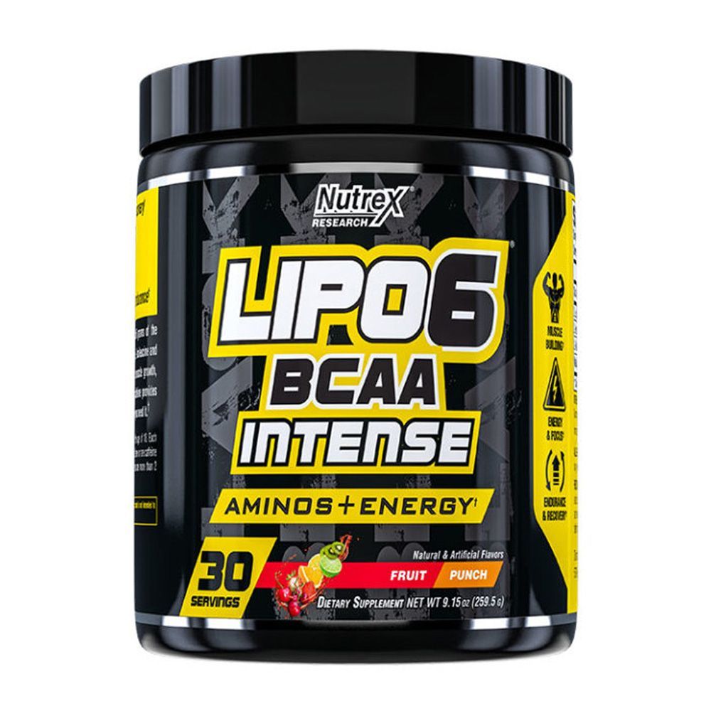 NUTREX - LIPO 6 BCAA BLACK INTENSE FRUIT PUNCH