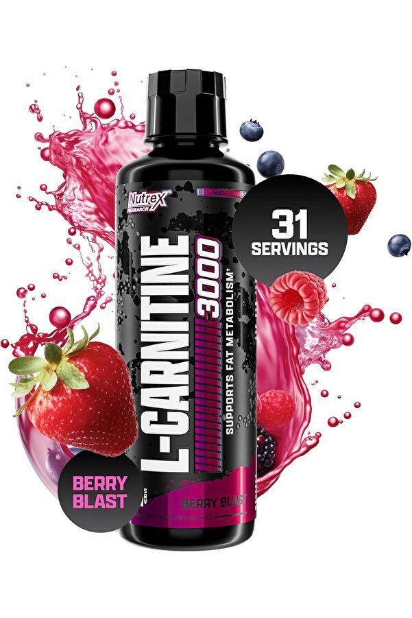 NUTREX LIQUID CARNITINE 3000 BERRY BLAST 465ML