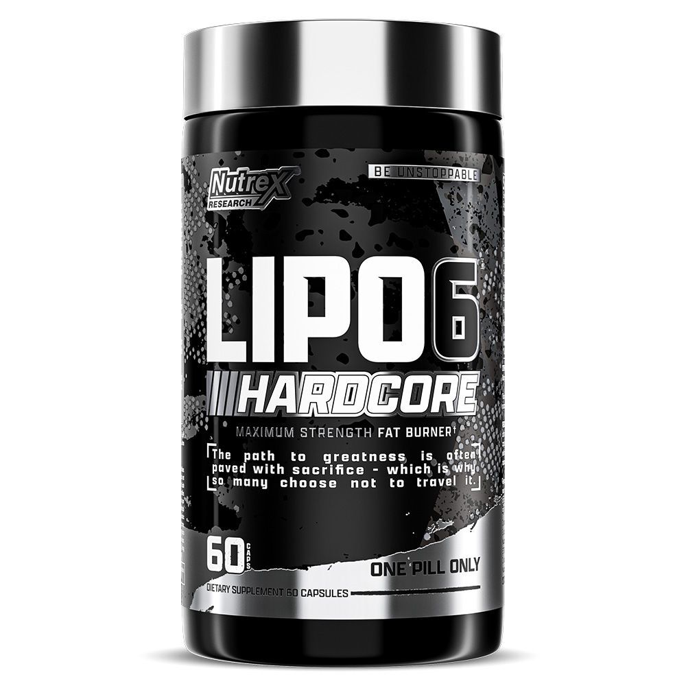 NUTREX LIPO-6 HARDCORE MAXIMUM FAT BURNER 60 CAPS