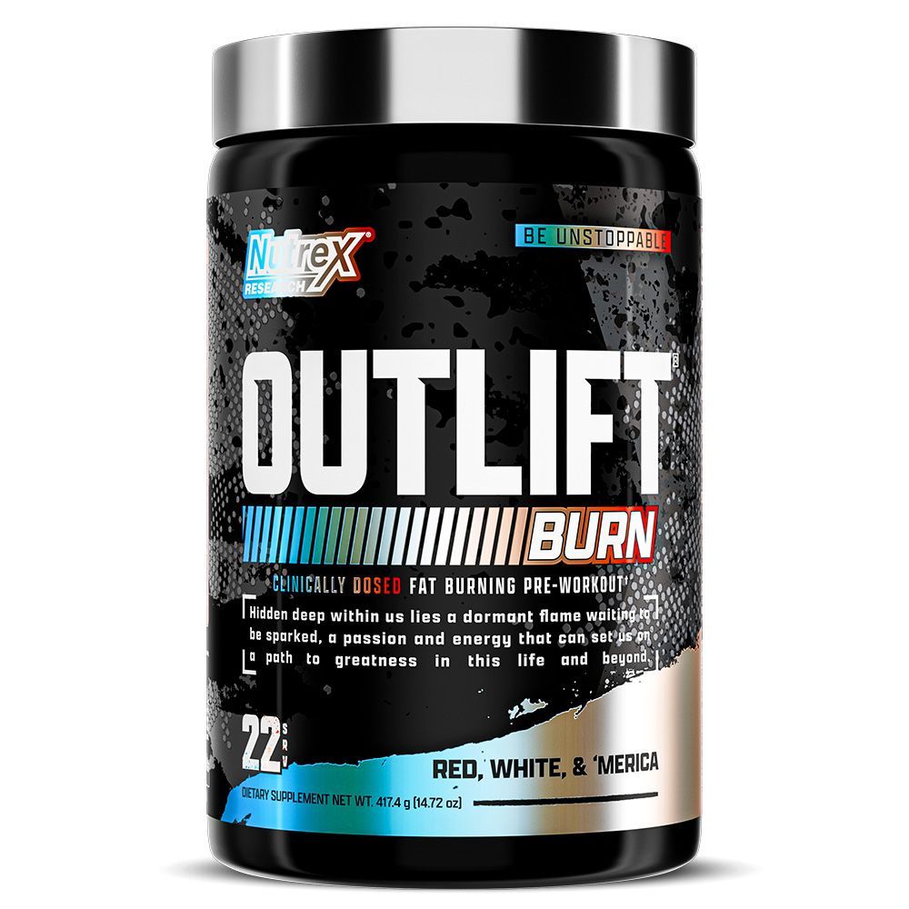 NUTREX OUTLIFT BURN RED,WHITE & MERICA 417.4G NUTREX OUTLIFT BURN RED,WHITE & MERICA 417.4G
