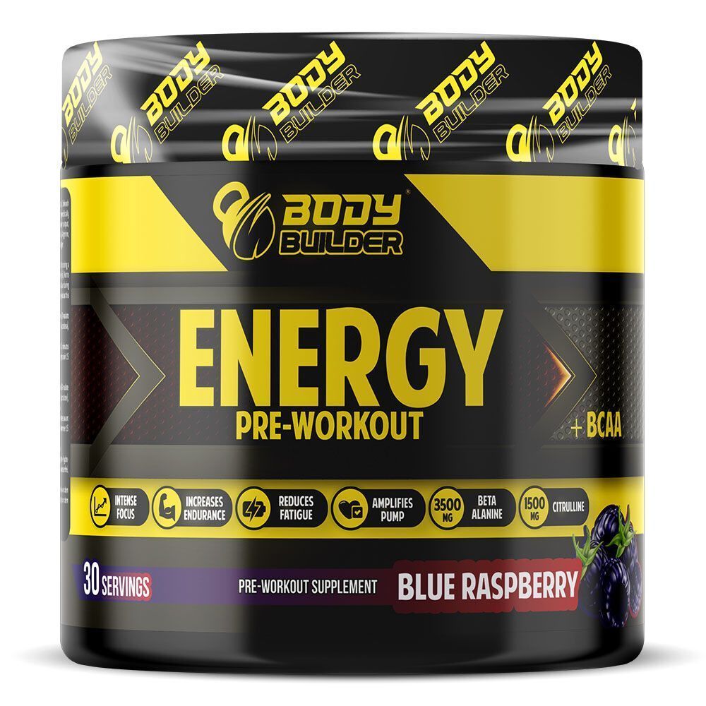 BODY BUILDER ENERGY BLUE RASPBERRY 240G