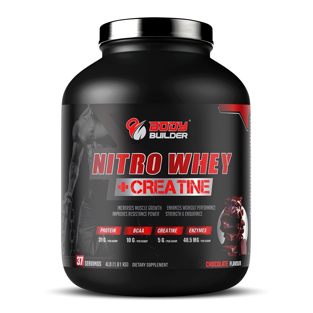 BODY BUILDER NITRO WHEY+CREATINE CHOCOLATE 4LB