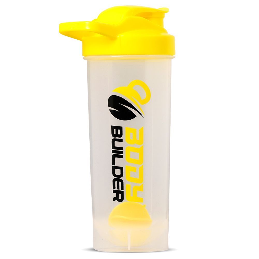 BODY BUILDER SHAKER TRANSPARENT & YELLOW 700ML
