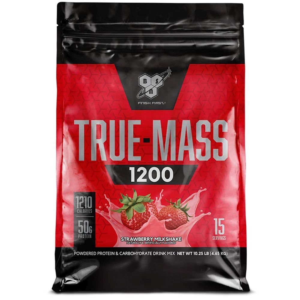 BSN TRUE-MASS1200 STRAWBERRY MILKSHAKE 10.2LB