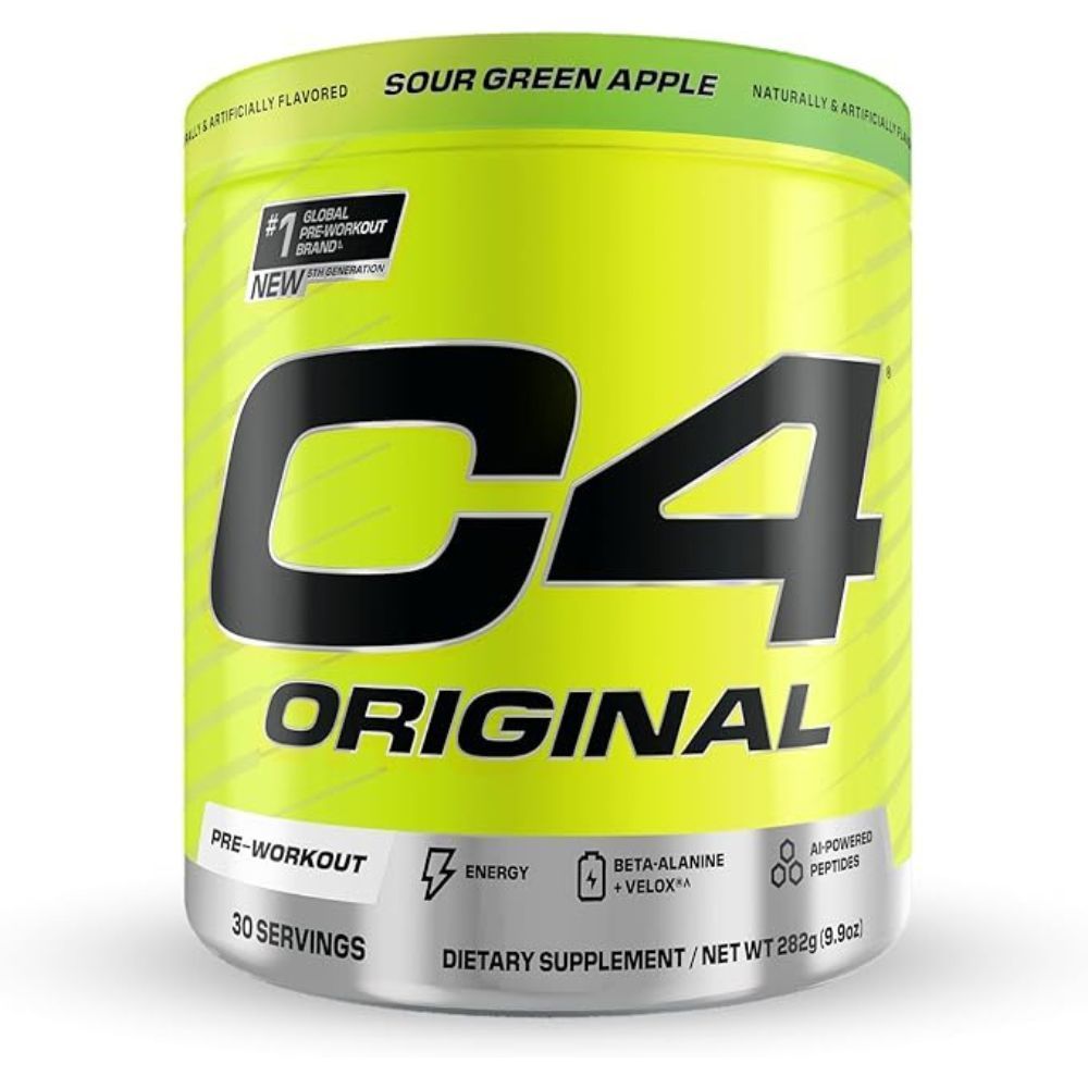 C4 ORIGINAL PRE WORKOUT SOUR GREEN APPLE 282G