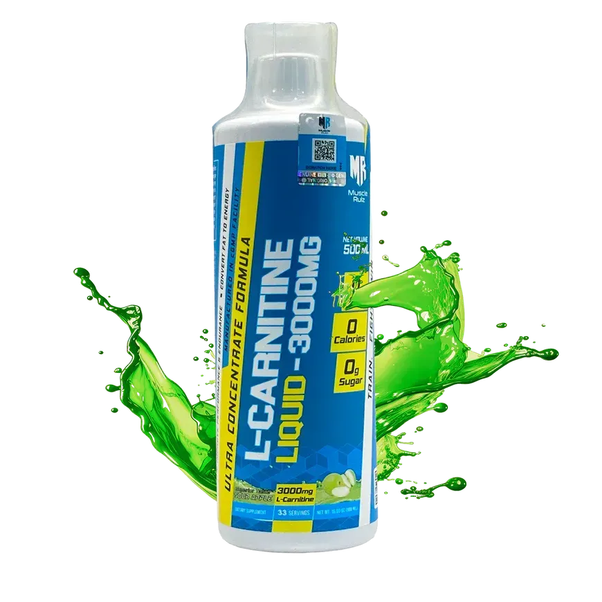 MUSCLE RULZ L-CARNITINE LIQUID 3000MG - SOUR APPLE