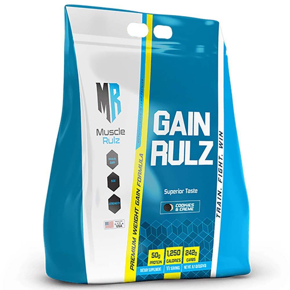 MUSCLE RULZ GAIN RULZ WEIGHT GAINER COOKIES & CREAM - 8.1LBS