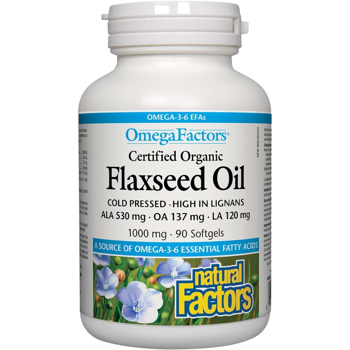 NF FLAXSEED OIL 530MG ALA 1000MG 90SG