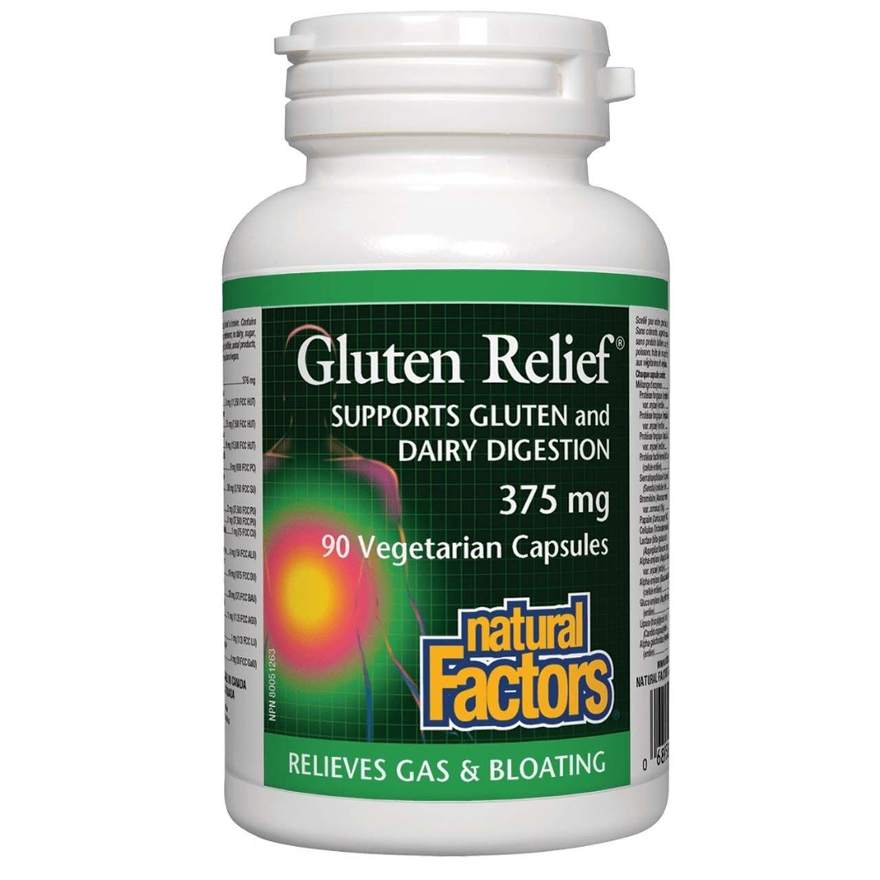 NF GLUTEN RELIEF 375MG 90VEG CAPS