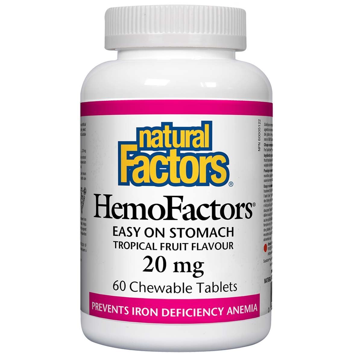 NF HEMO FACTORS 20MG CHEWABLE 60TABS