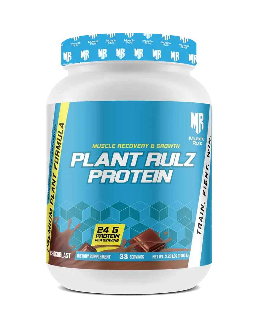 MUSCLE RULZ PLANT RULZ PROTEIN 2.2LBS/1KG CHOCOBLAST