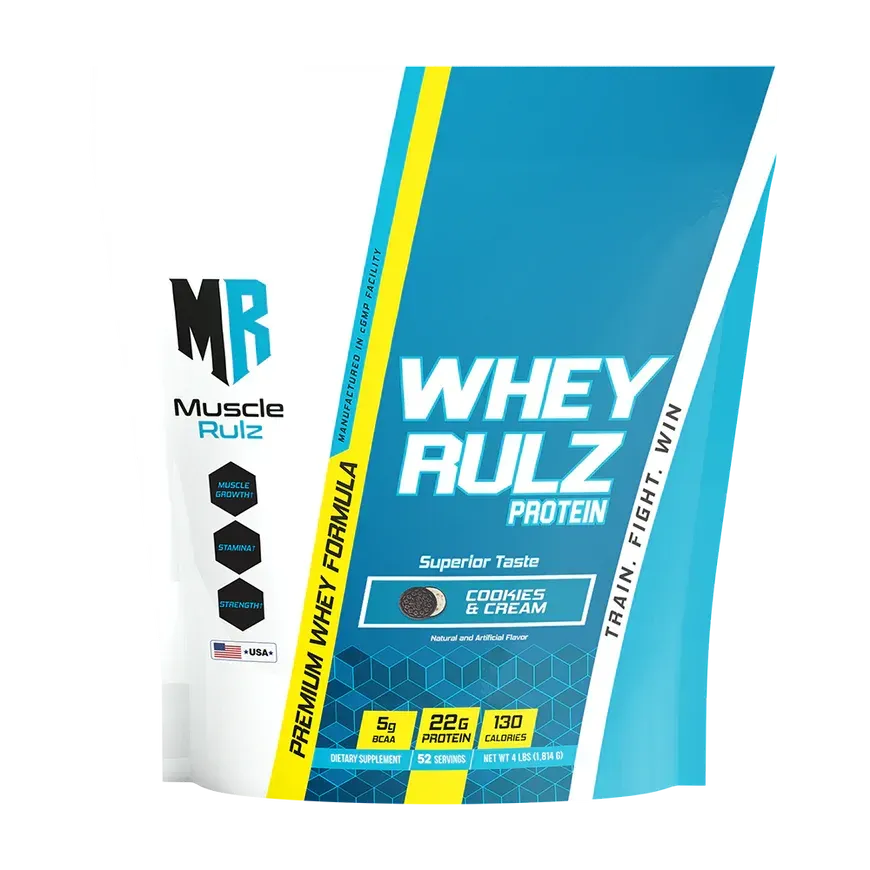 MUSCLE RULZ WHEY RULZ 4LBS COOKIES AND CREAM