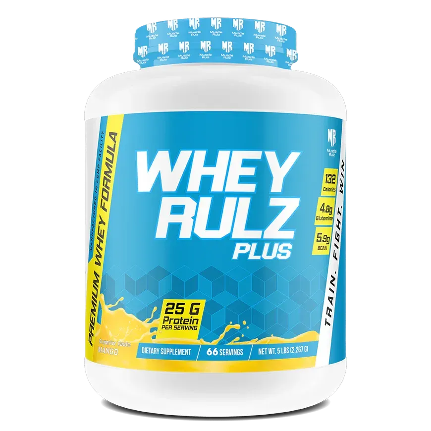 MUSCLE RULZ WHEY RULZ PLUS 5LBS/2.26KG MANGO