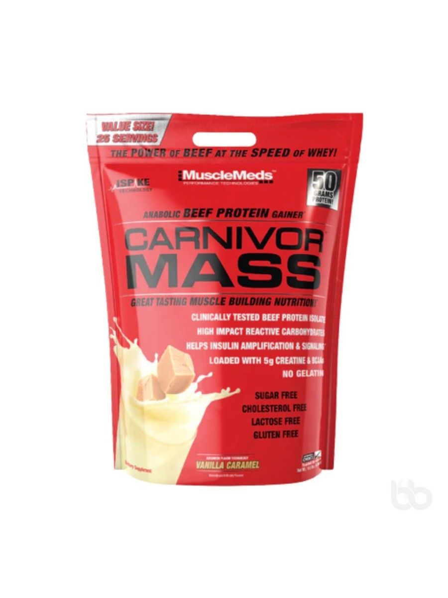 MUSCLE MEDS CARNIVOR MASS 10LBS BAG VANILLA CARAMEL