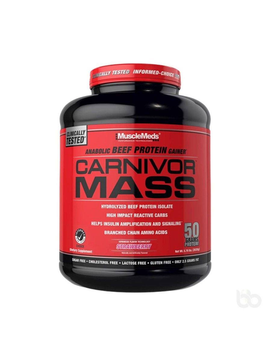 MUSCLE MEDS CARNIVOR MASS 6LBS STRAWBERRY