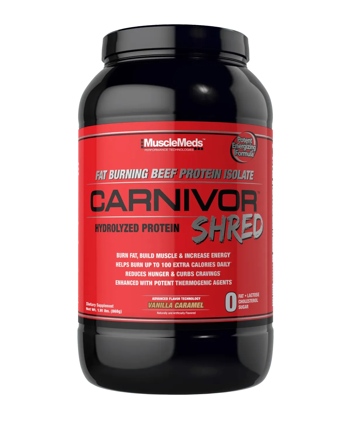 MUSCLE MEDS CARNIVOR SHRED VANILLA 2LBS
