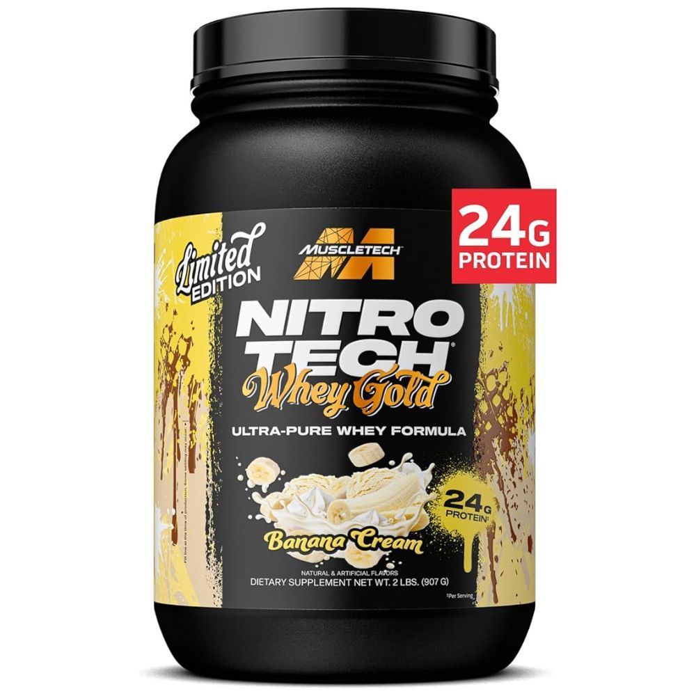 MT NITRO TECH 100% WHEY GOLD BANANA CREAM 2LBS-LE