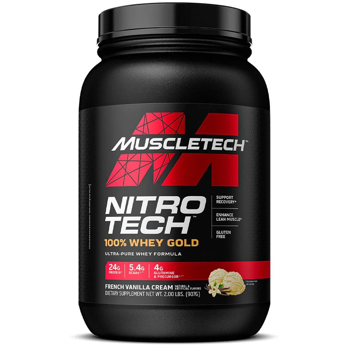 MT NITRO TECH 100% WHEY GOLD FRENCH VANILLA CR 2LB
