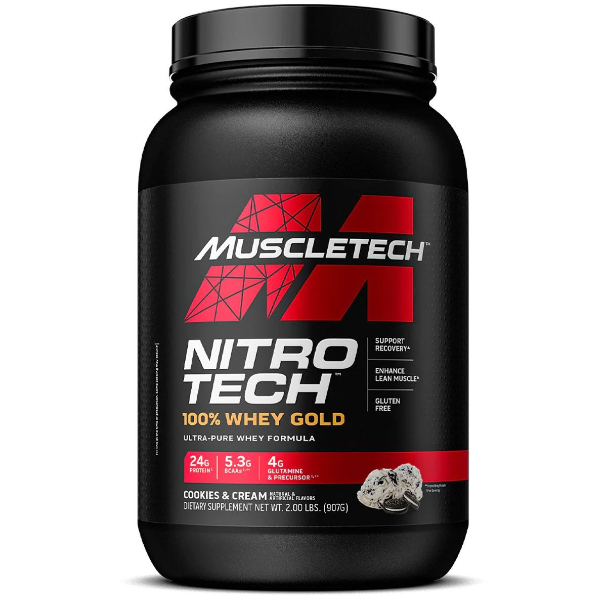 MT NITRO TECH 100% WHEY COOKIES & CREAM 2.20LBS