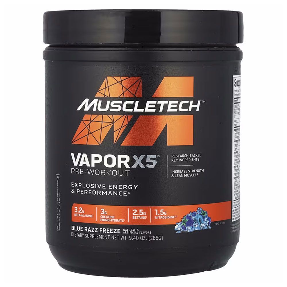 MT VAPOR X5 PRE-WORK BLUE RAZZ FREEZE 266G MT VAPOR X5 PRE-WORK BLUE RAZZ FREEZE 266G