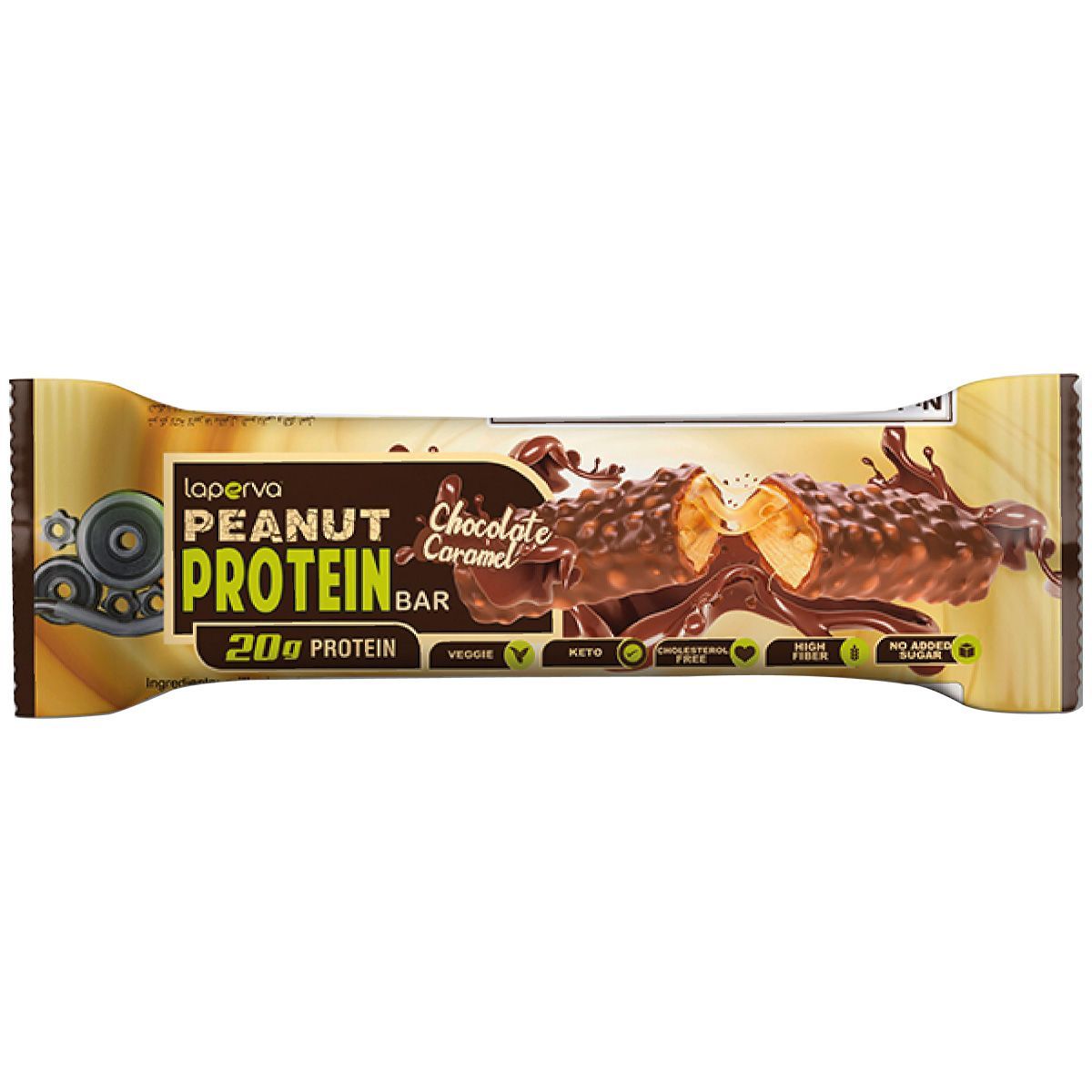 LAPERVA PEANUT PROTEIN BAR CHOCOLATE CARAMEL 60G