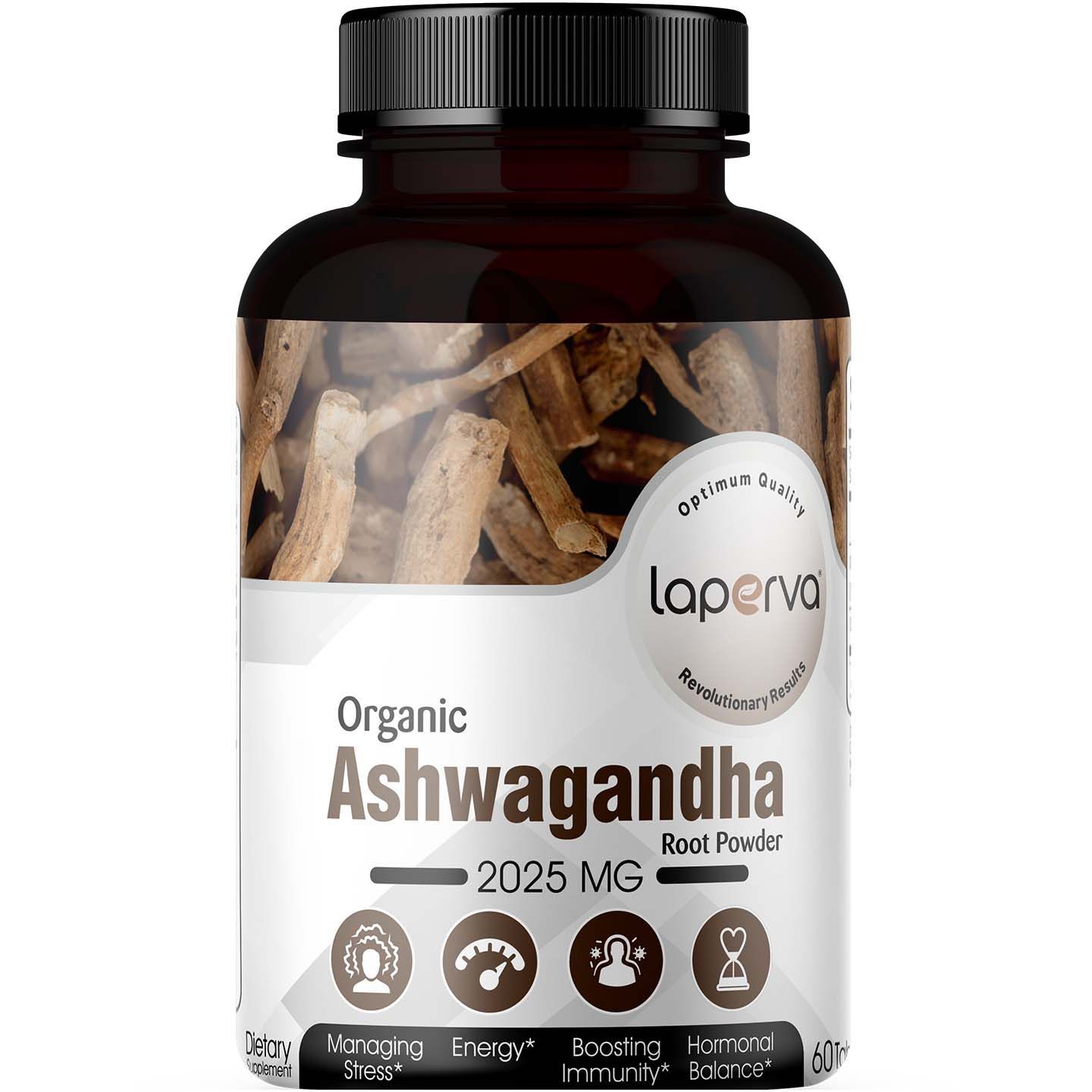 LAPERVA ORGANIC ASHWAGANDHA 2025MG 60TABS
