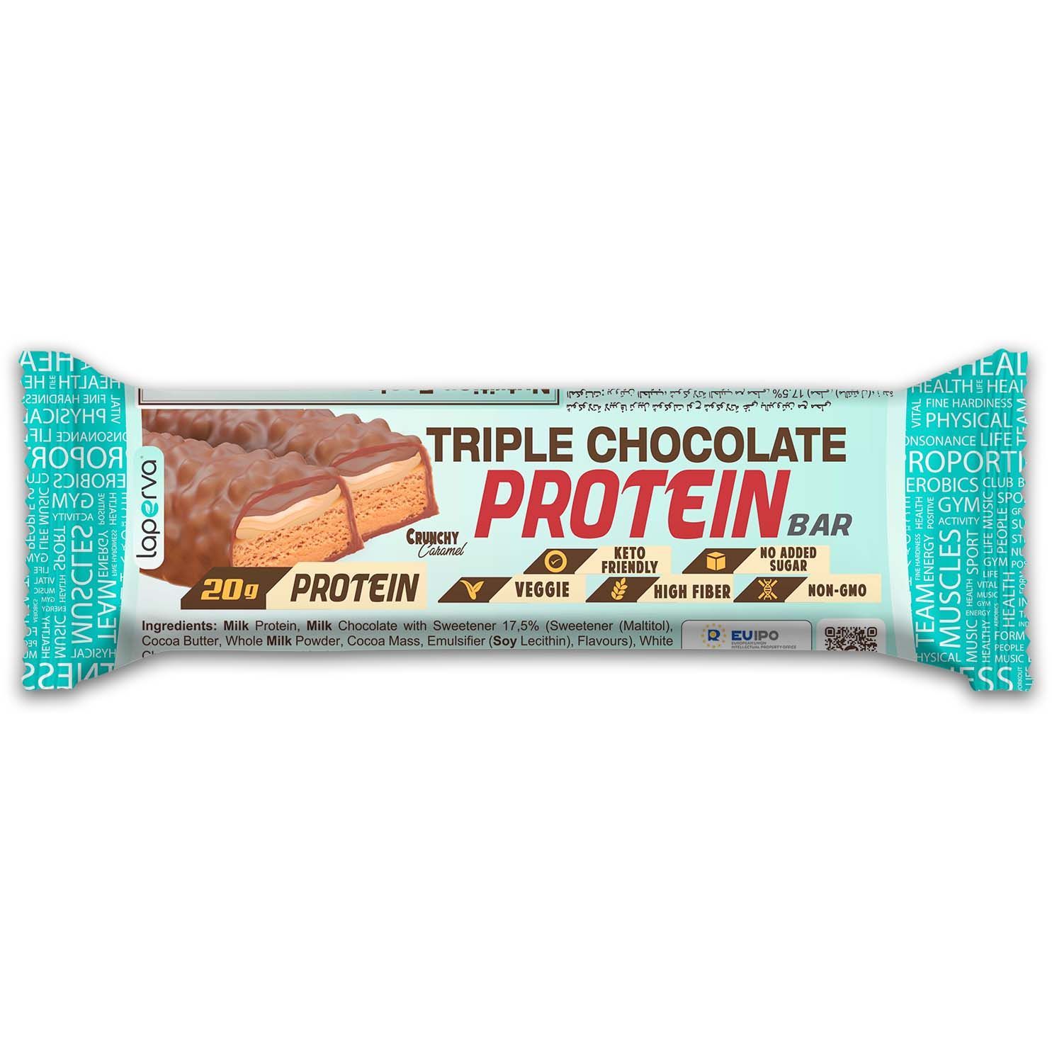LAPERVA TRIPLE CHOCOLATE PROTEIN BAR 60G