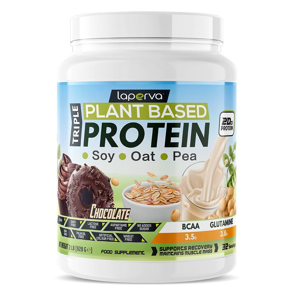 LAPERVA TRIPLE PLANT BASED VEGAN PROTEIN CHOC 2LB