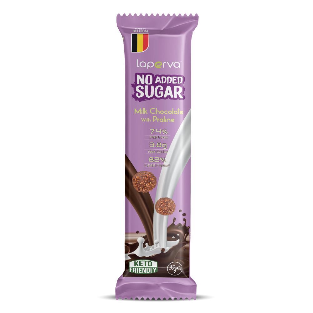 LAP MILK CHOC NOSUGAR WTH PISTA ALMND&WALNT BAR 35g