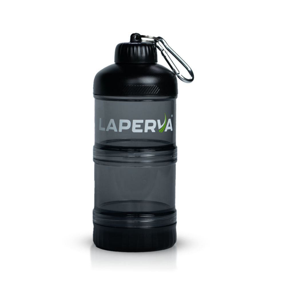 LAPERVA INSULATED STRAW BLACK WATER BOTTLE