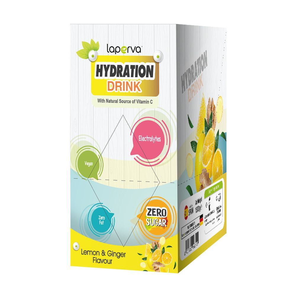 LAPERVA HYDRATION DRINK LEMON & GINGER 15X8G