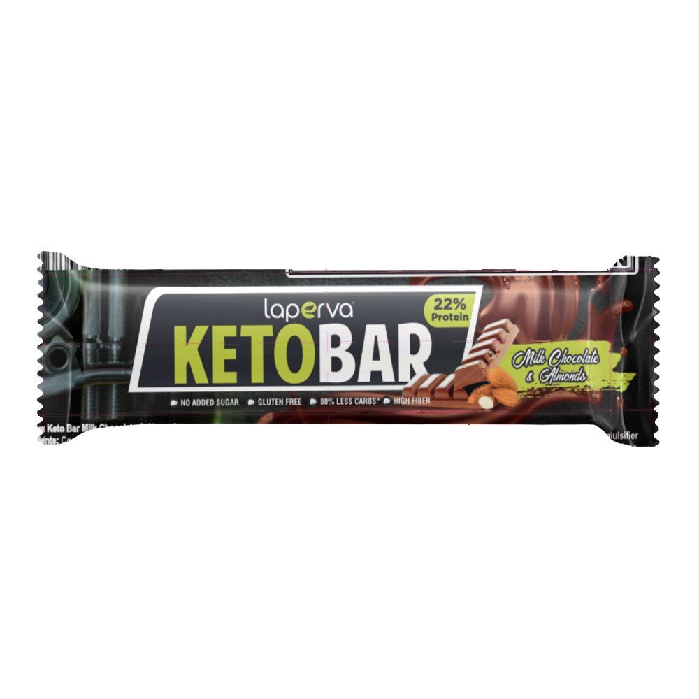 LAPERVA KETO BAR MILK CHOC & ALMONDS 35G